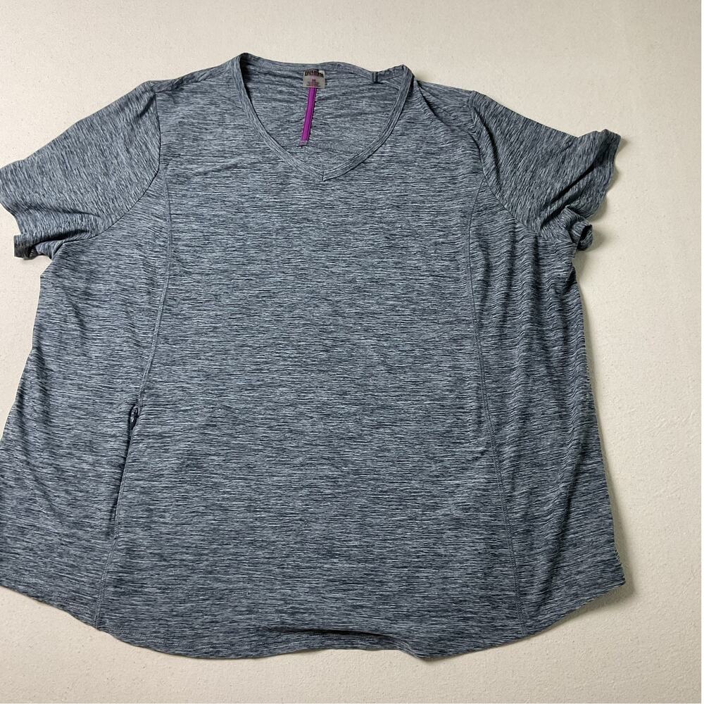 Duluth Trading Womens 3X Heather Gray Short Sleeve Soft T-Shirt